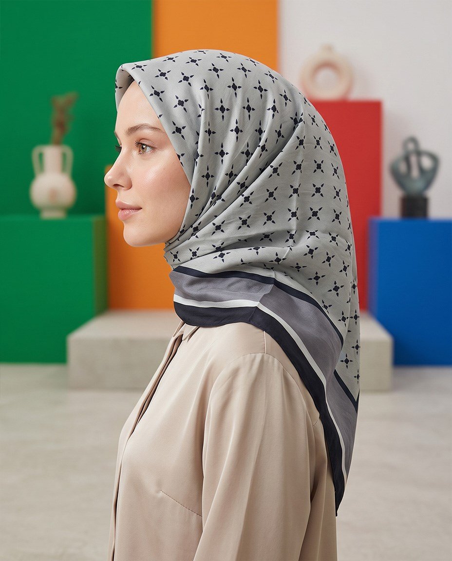 Benetton Viskon Eşarp - Siena - 1001-009 - Gri