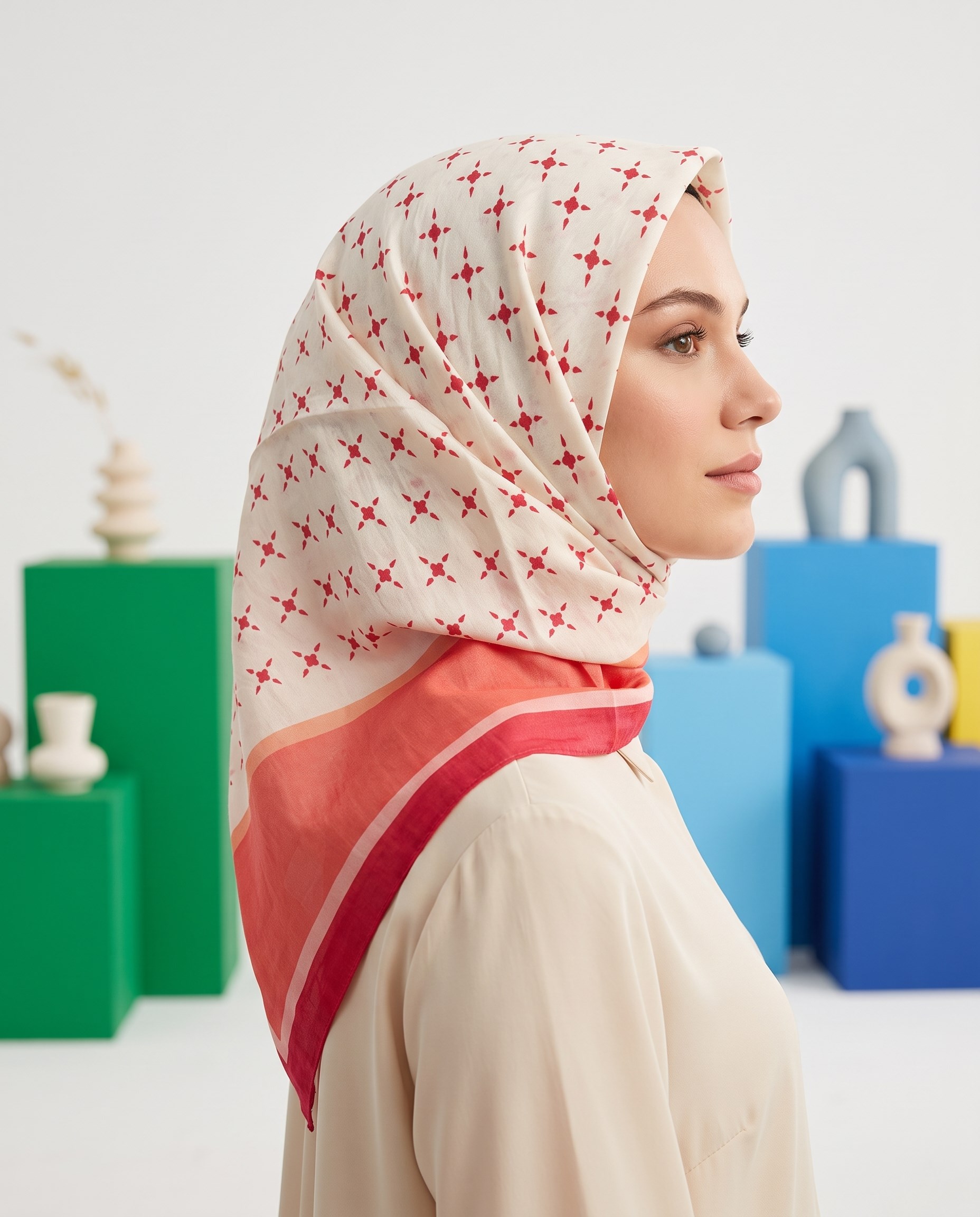 Benetton Viskon Eşarp - Siena - 1001-019 - Somon