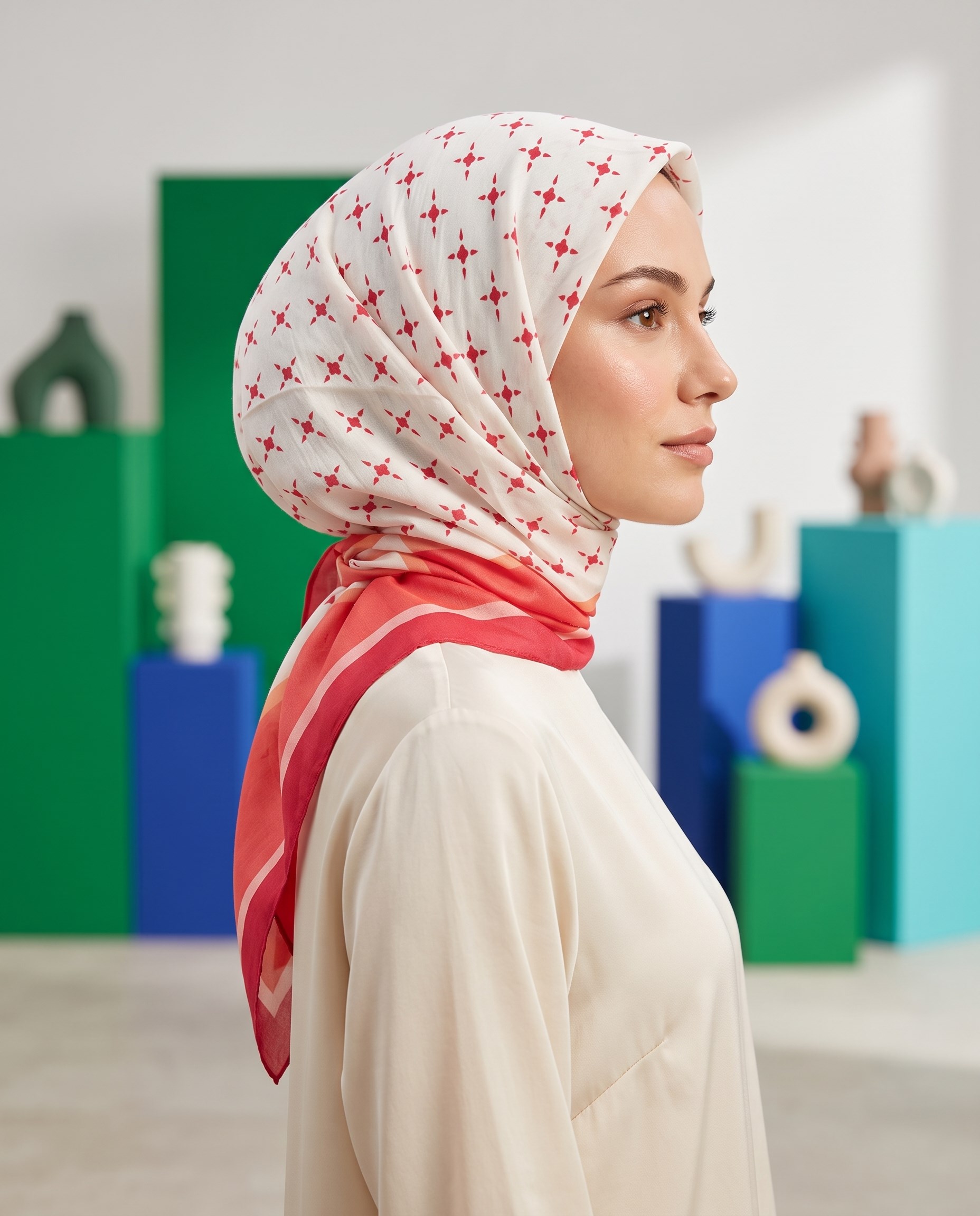 Benetton Viskon Eşarp - Siena - 1001-019 - Somon