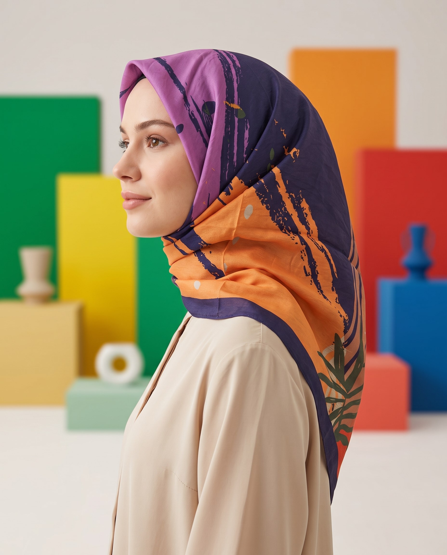 Benetton Viskon Eşarp - Siena - 1002-023 - Camel