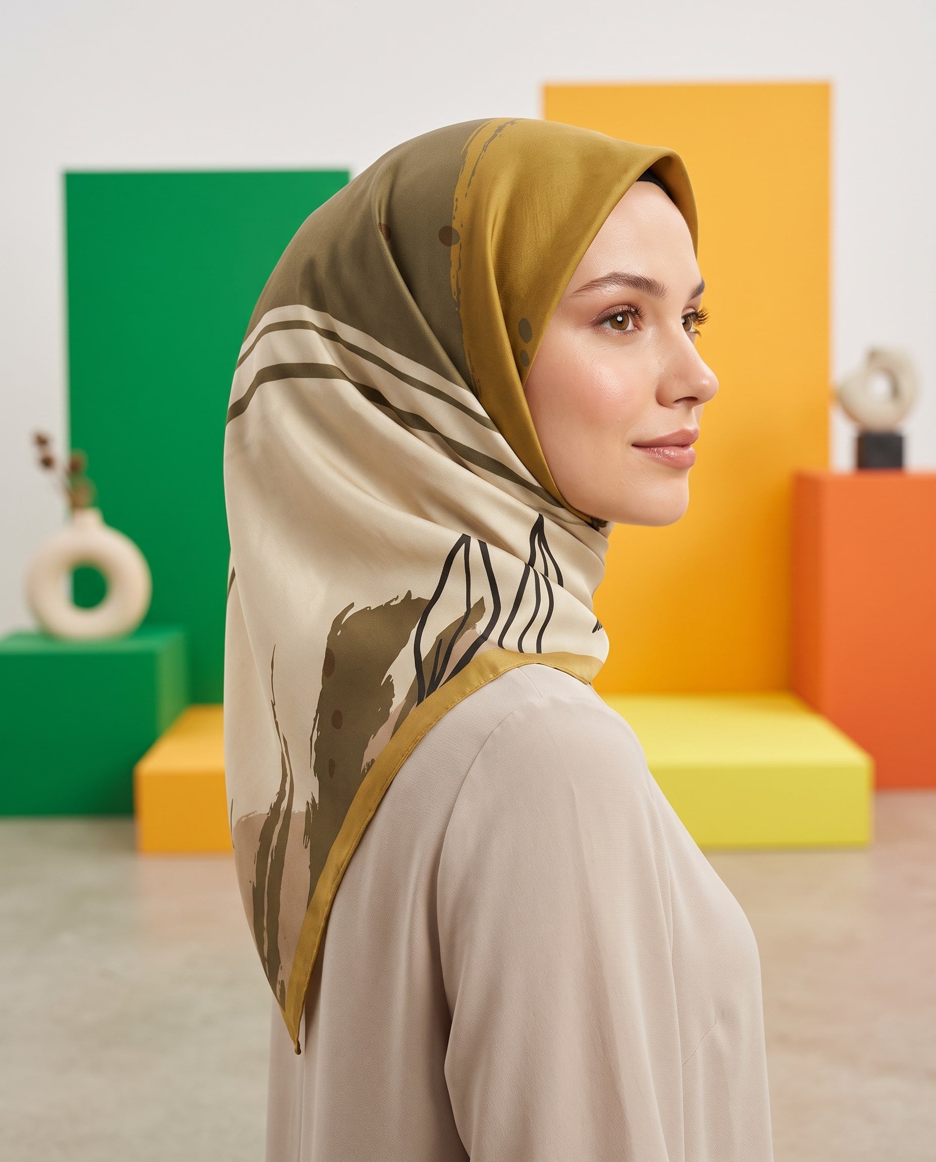 Benetton Viskon Eşarp - Siena - 1002-025 - Vizon