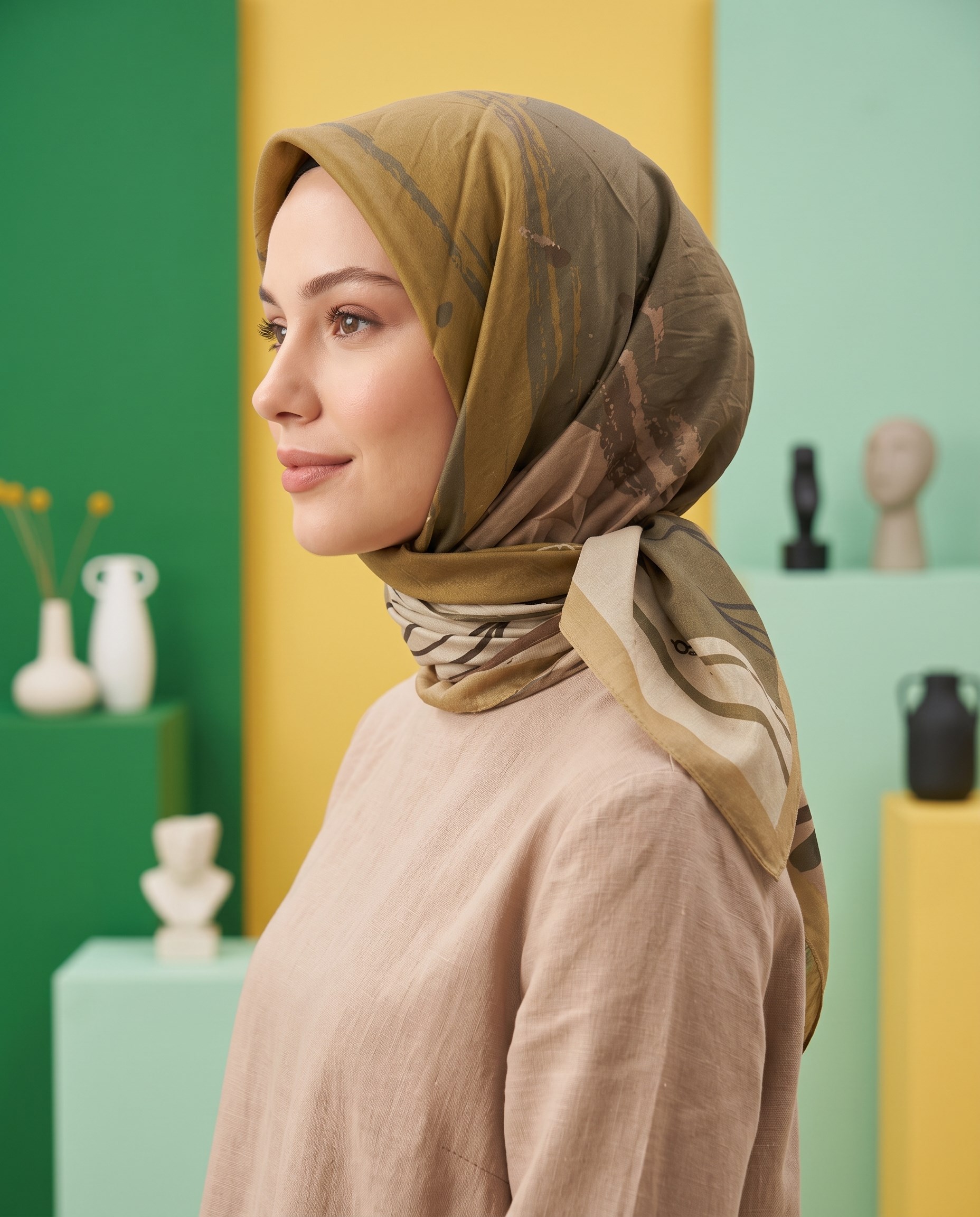 Benetton Viskon Eşarp - Siena - 1002-025 - Vizon
