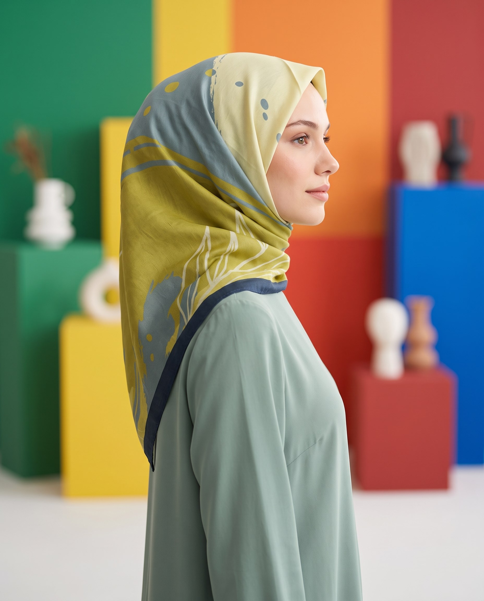 Benetton Viskon Eşarp - Siena - 1002-072 - Safran