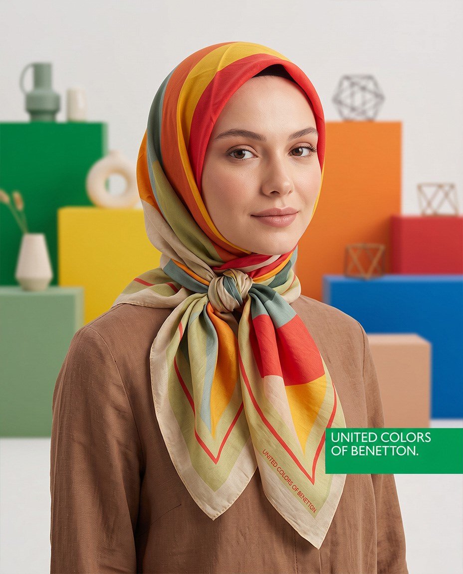 Benetton Viskon Eşarp - Siena - 1005-038 - Mint