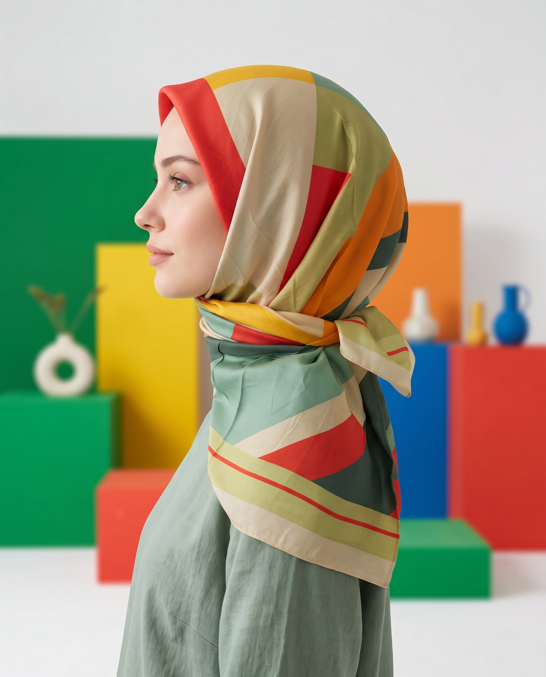 Benetton Viskon Eşarp - Siena - 1005-038 - Mint