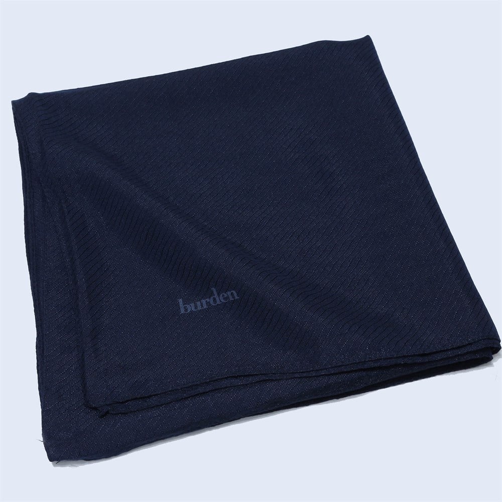 Burden Perla Simli Büyük Boy Eşarp - 110 cm - V2 - Lacivert