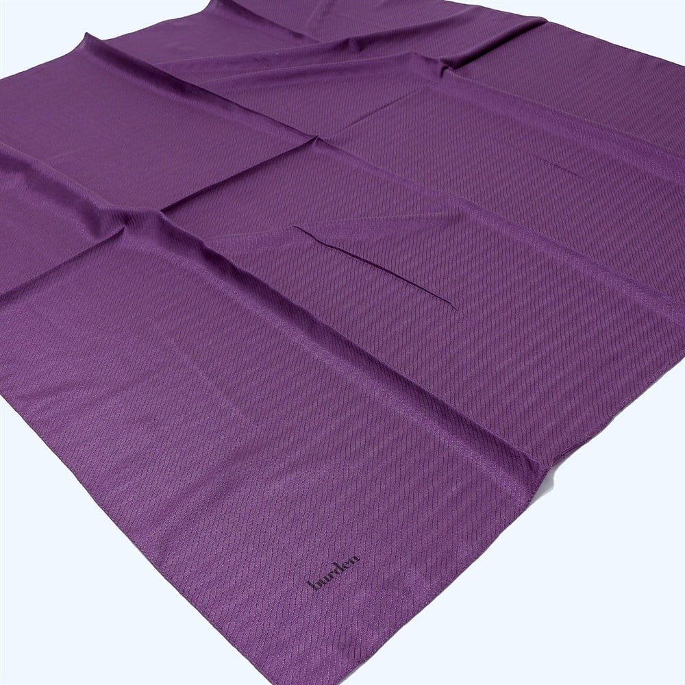 Burden Perla Simli Büyük Boy Eşarp - 110 cm - V18 - Mürdüm