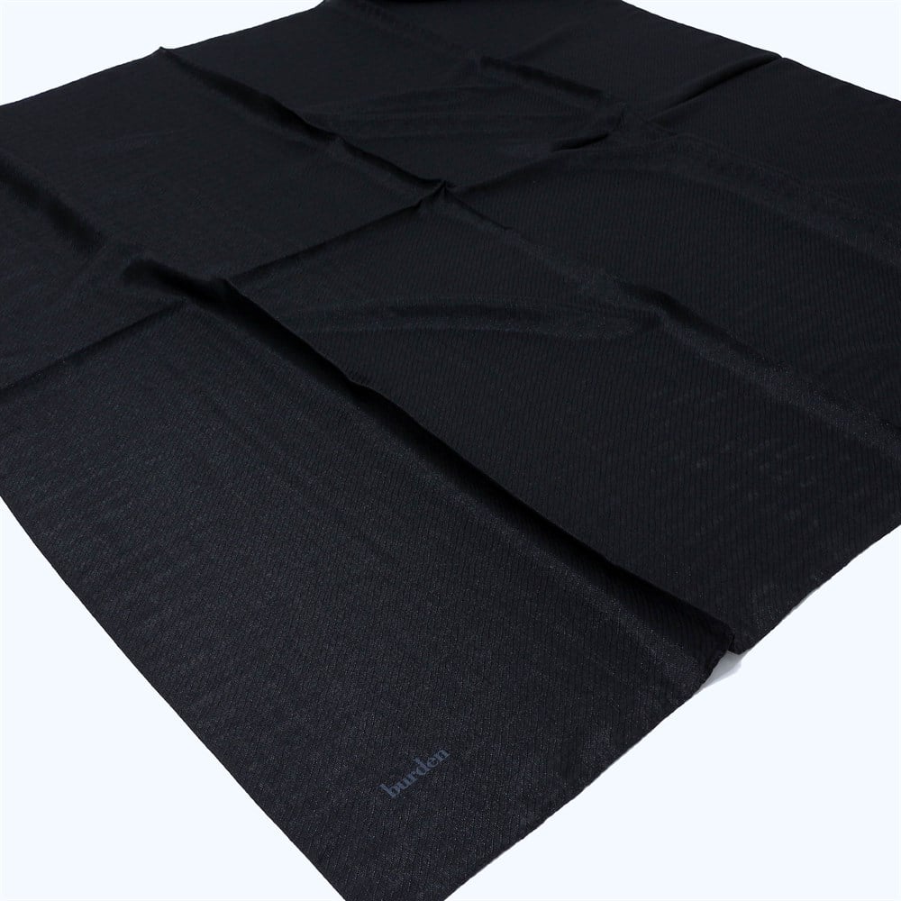 Burden Perla Simli Büyük Boy Eşarp - 110 cm - V1 - Siyah