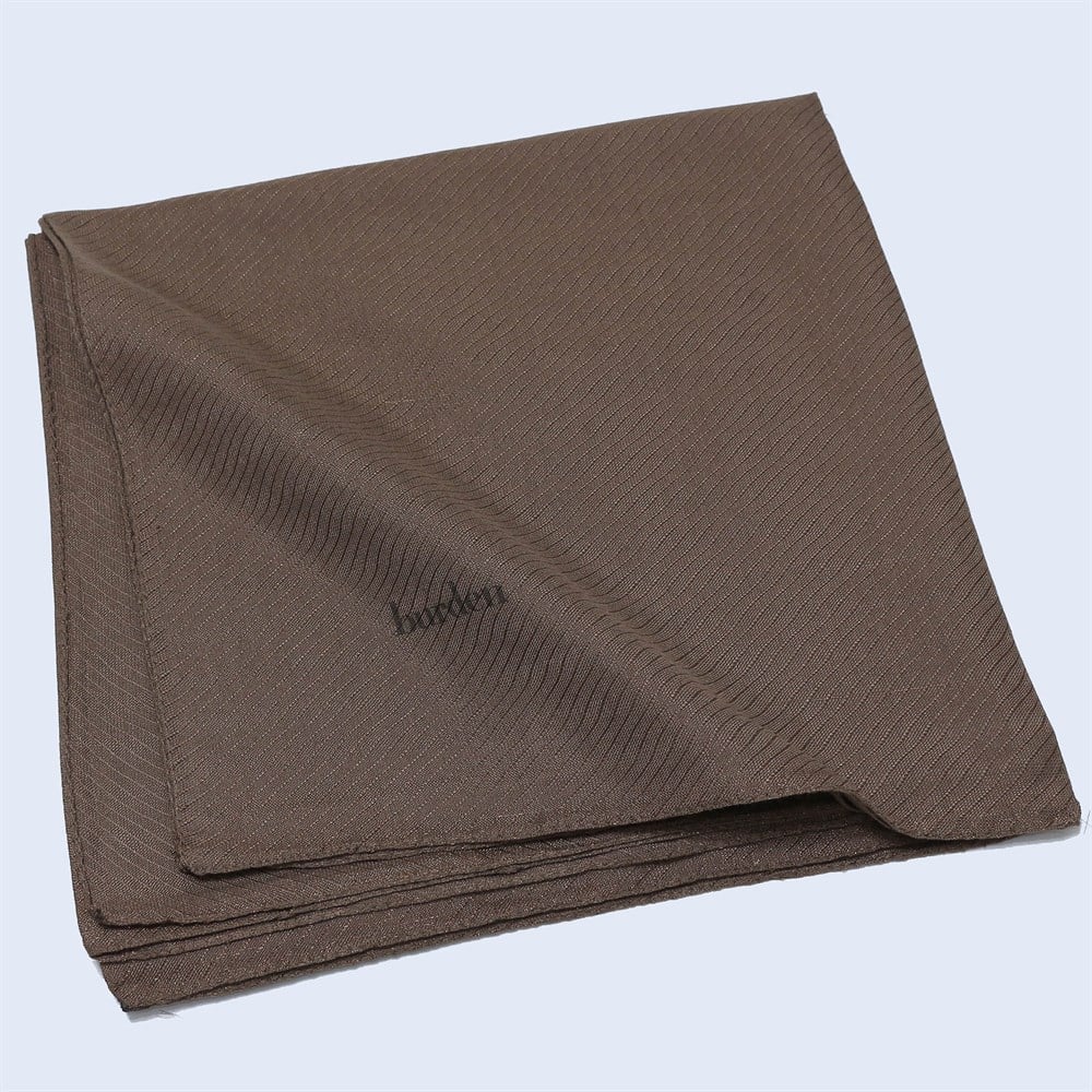 Burden Perla Simli Büyük Boy Eşarp - 110 cm - V14 - Koyu Kahve