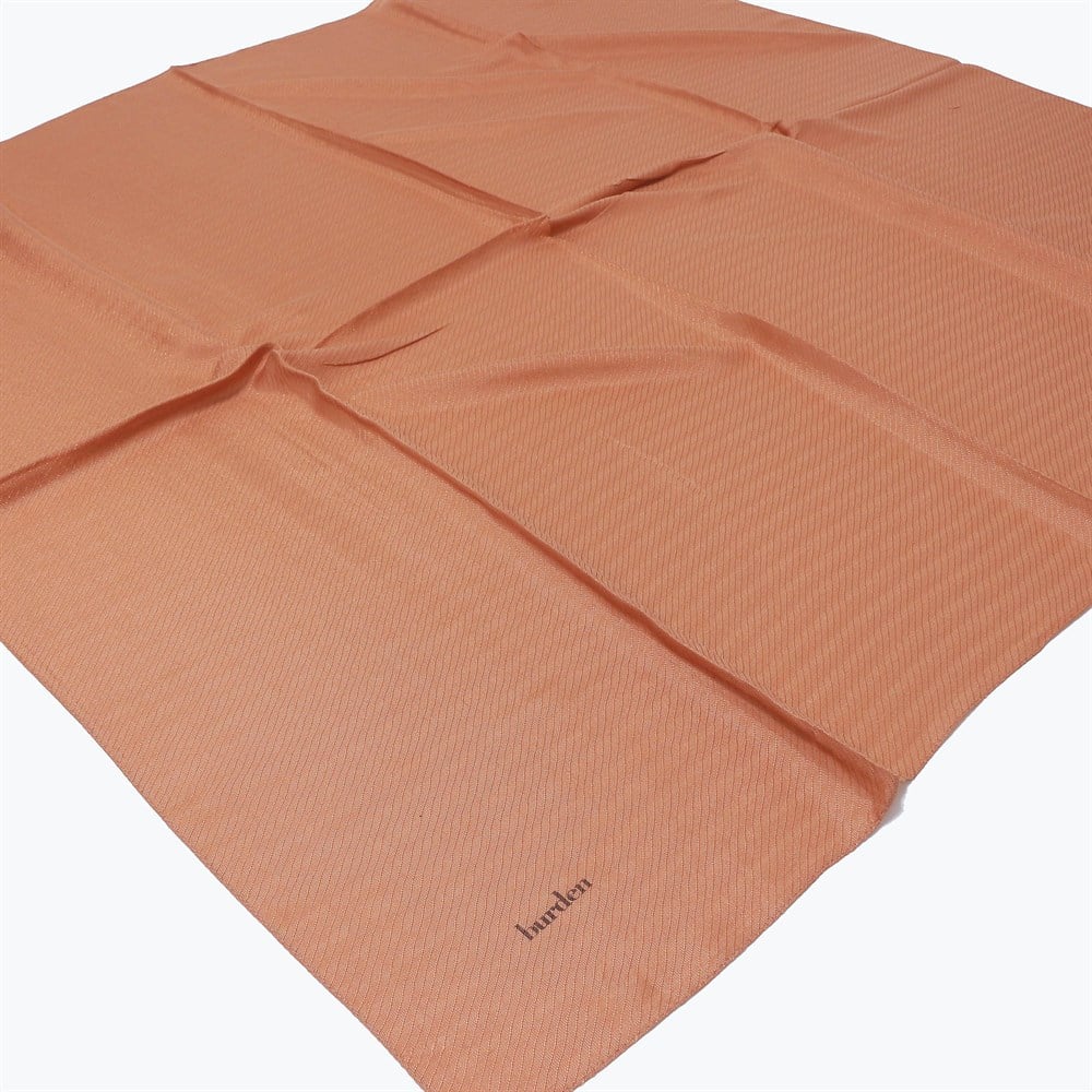 Burden Perla Simli Büyük Boy Eşarp - 110 cm - V13 - Soğan Kabuğu