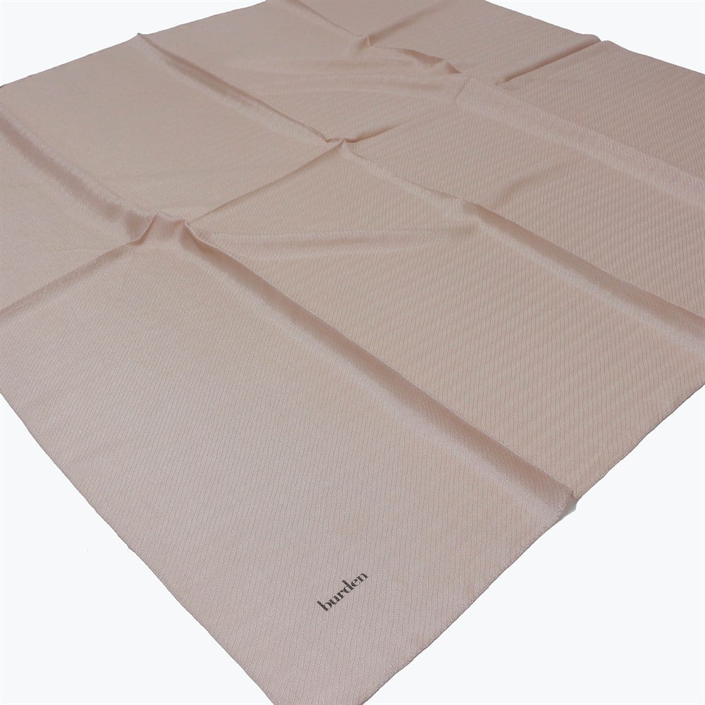 Burden Perla Simli Büyük Boy Eşarp - 110 cm - V20 - Bisküvi Beji