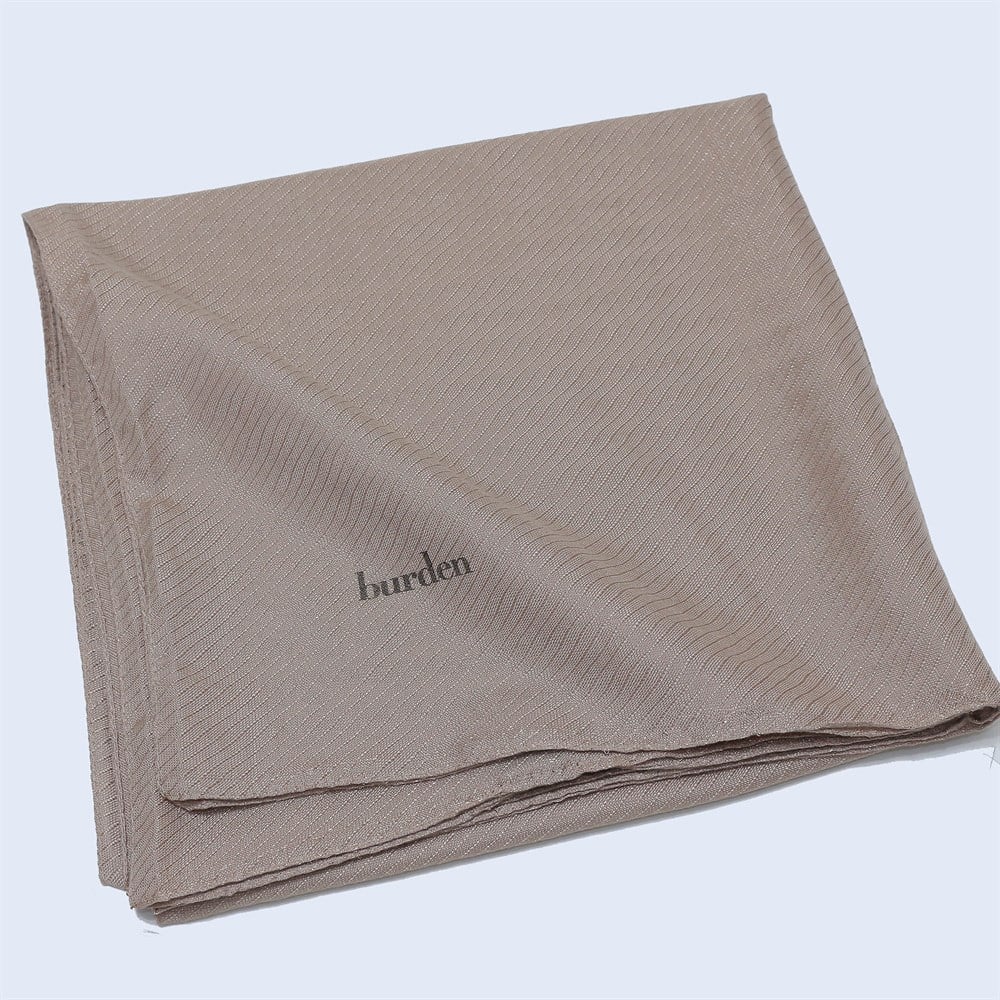 Burden Perla Simli Büyük Boy Eşarp - 110 cm - V5 - Bej