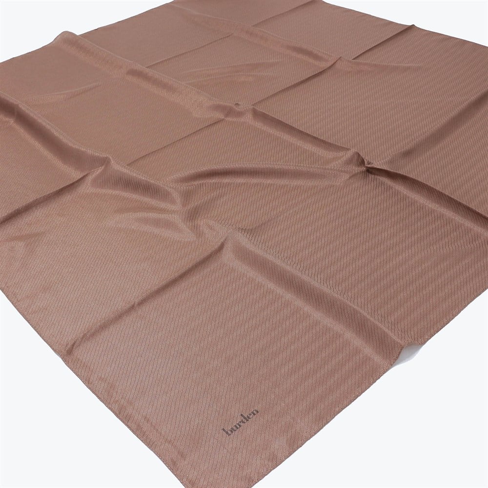 Burden Perla Simli Büyük Boy Eşarp - 110 cm - V17 - Kahve