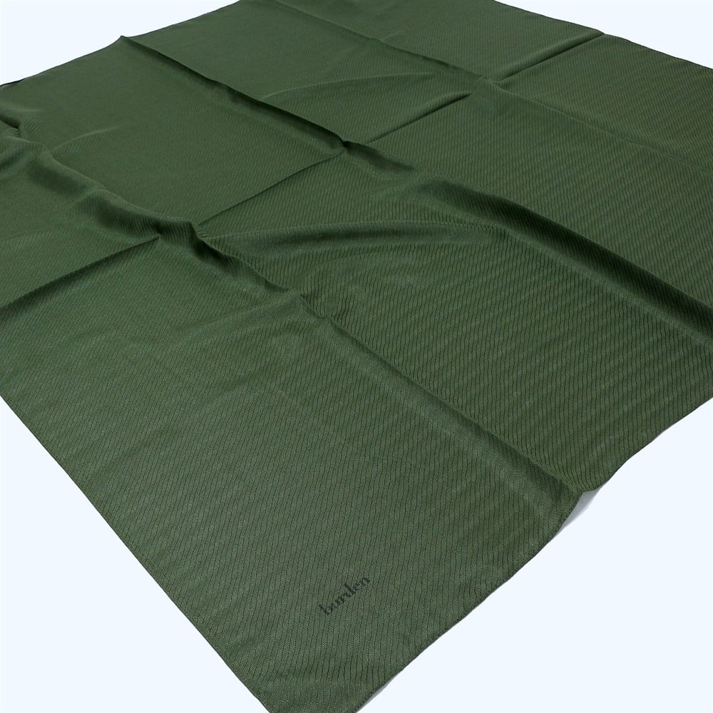 Burden Perla Simli Büyük Boy Eşarp - 110 cm - V4 - Haki