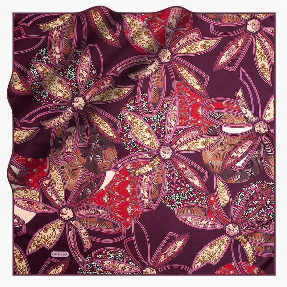 Cacharel Twill İpek Eşarp - 2019/2020 Sonbahar-Kış - 7934313-991 - Tivil