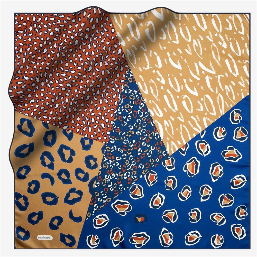 Cacharel Twill İpek Eşarp - 2019/2020 Sonbahar-Kış - 7936313-921 - Tivil