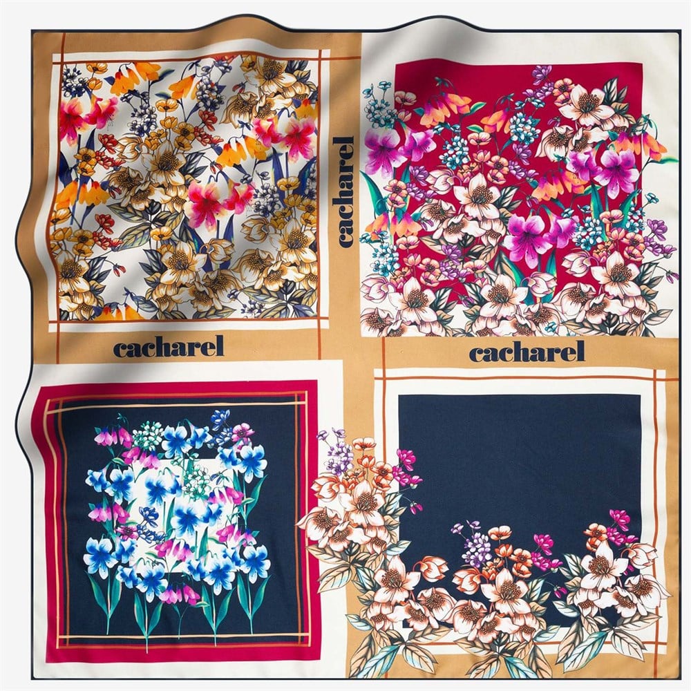 Cacharel Twill İpek Eşarp - 2019/2020 Sonbahar-Kış - 7937313-922