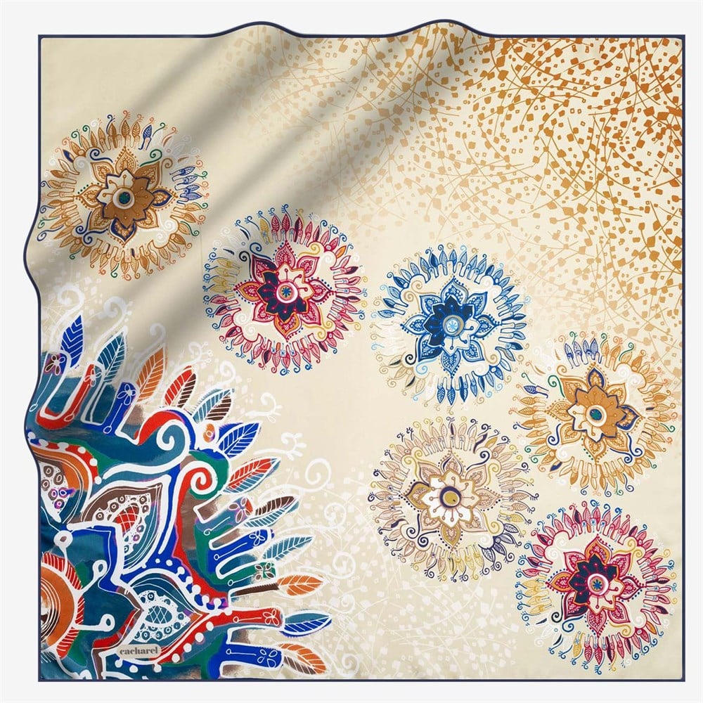 Cacharel Twill İpek Eşarp - 2019/2020 Sonbahar-Kış - 7967313-921 - Tivil
