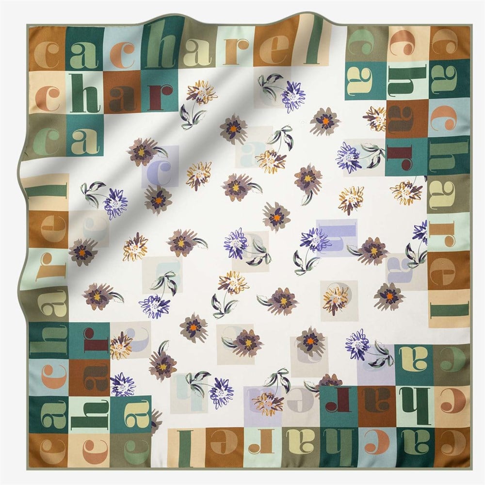 Cacharel Twill İpek Eşarp - 2019/2020 Sonbahar-Kış - 7914313-951 - Tivil