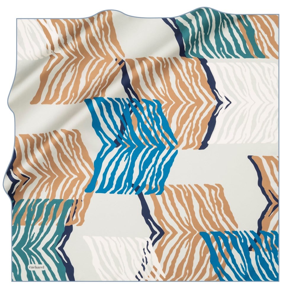 Cacharel Twill İpek Eşarp - 2020 İlkbahar-Yaz - 8038313-923 - Tivil