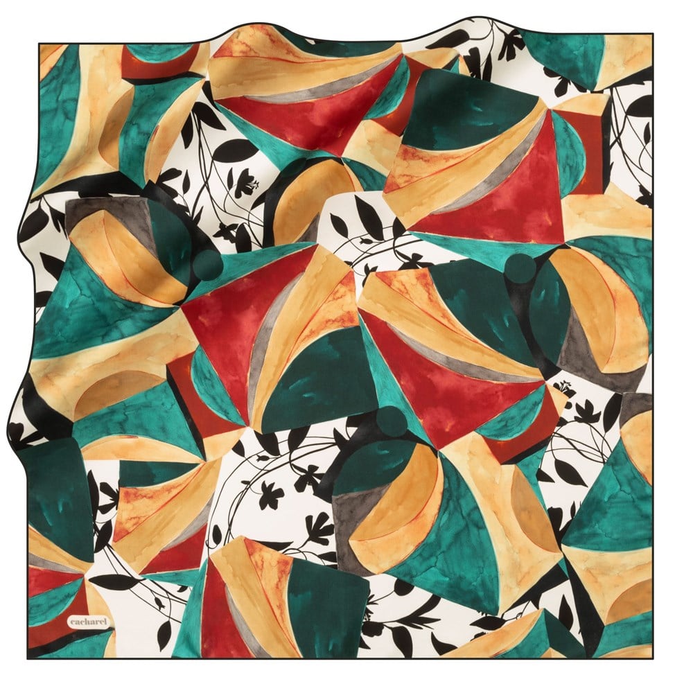 Cacharel Twill İpek Eşarp - 2020 İlkbahar-Yaz - 8020313-911 - Tivil