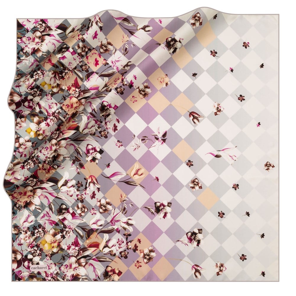 Cacharel Twill İpek Eşarp - 2020 İlkbahar-Yaz - 8006313-971 - Tivil