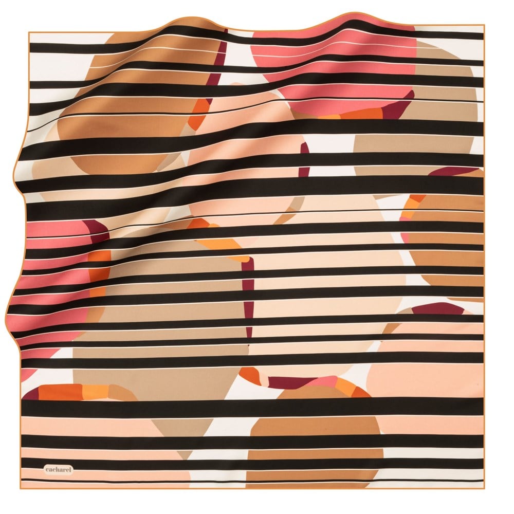 Cacharel Twill İpek Eşarp - 2020 İlkbahar-Yaz - 7902313-961 - Tivil