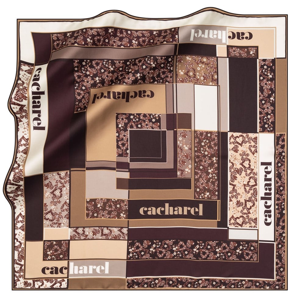 Cacharel Twill İpek Eşarp - 2020/2021 Sonbahar-Kış - 8197313-941 - Tivil
