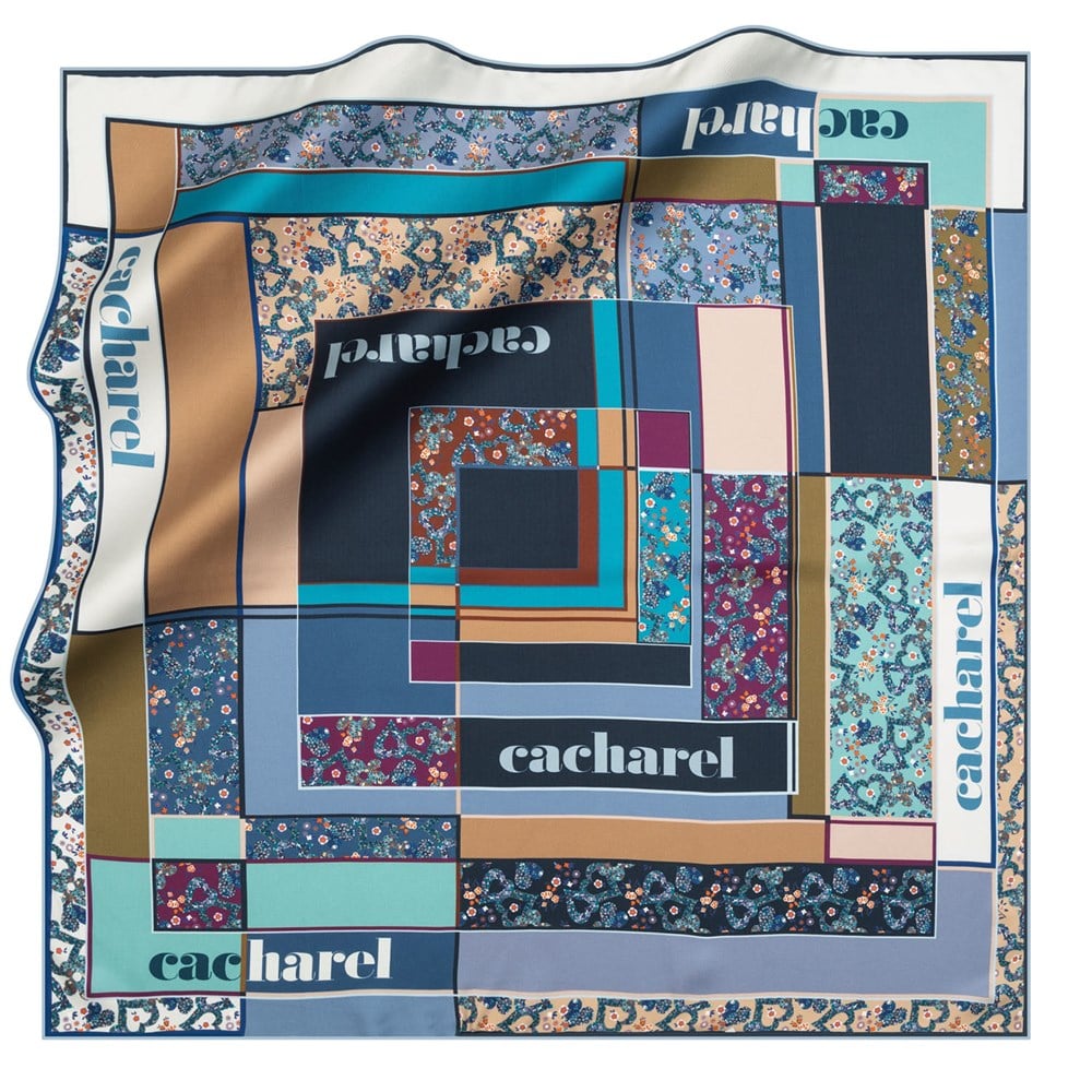 Cacharel Twill İpek Eşarp - 2020/2021 Sonbahar-Kış - 8197313-922 - Tivil