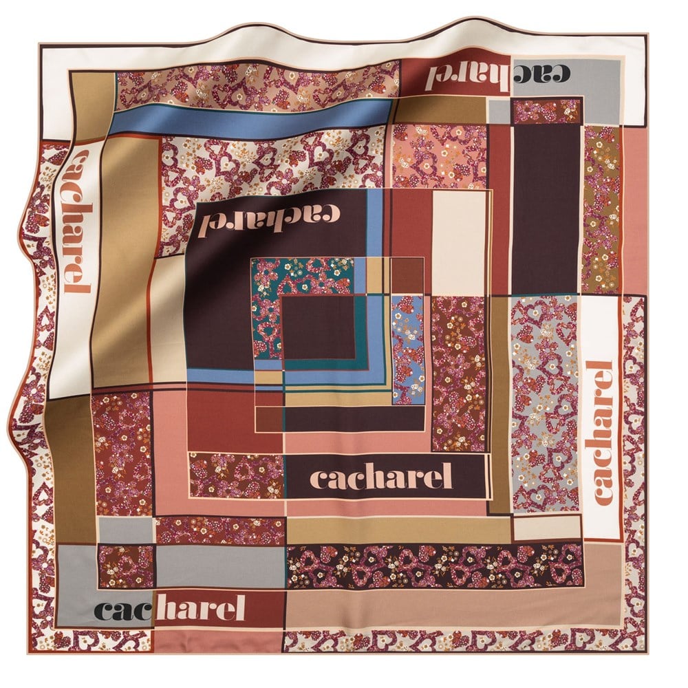 Cacharel Twill İpek Eşarp - 2020/2021 Sonbahar-Kış - 8197313-991 - Tivil