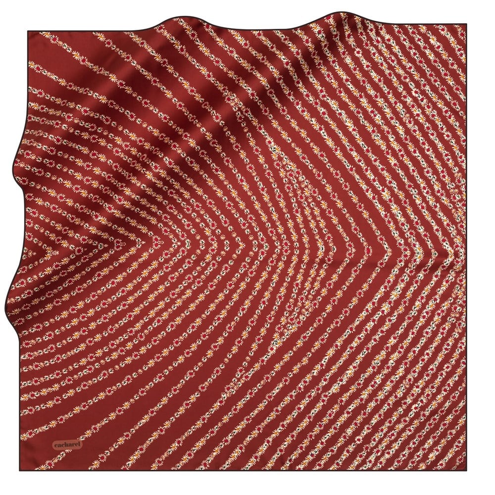 Cacharel Twill İpek Eşarp - 2020/2021 Sonbahar-Kış - 8177313-941 - Tivil