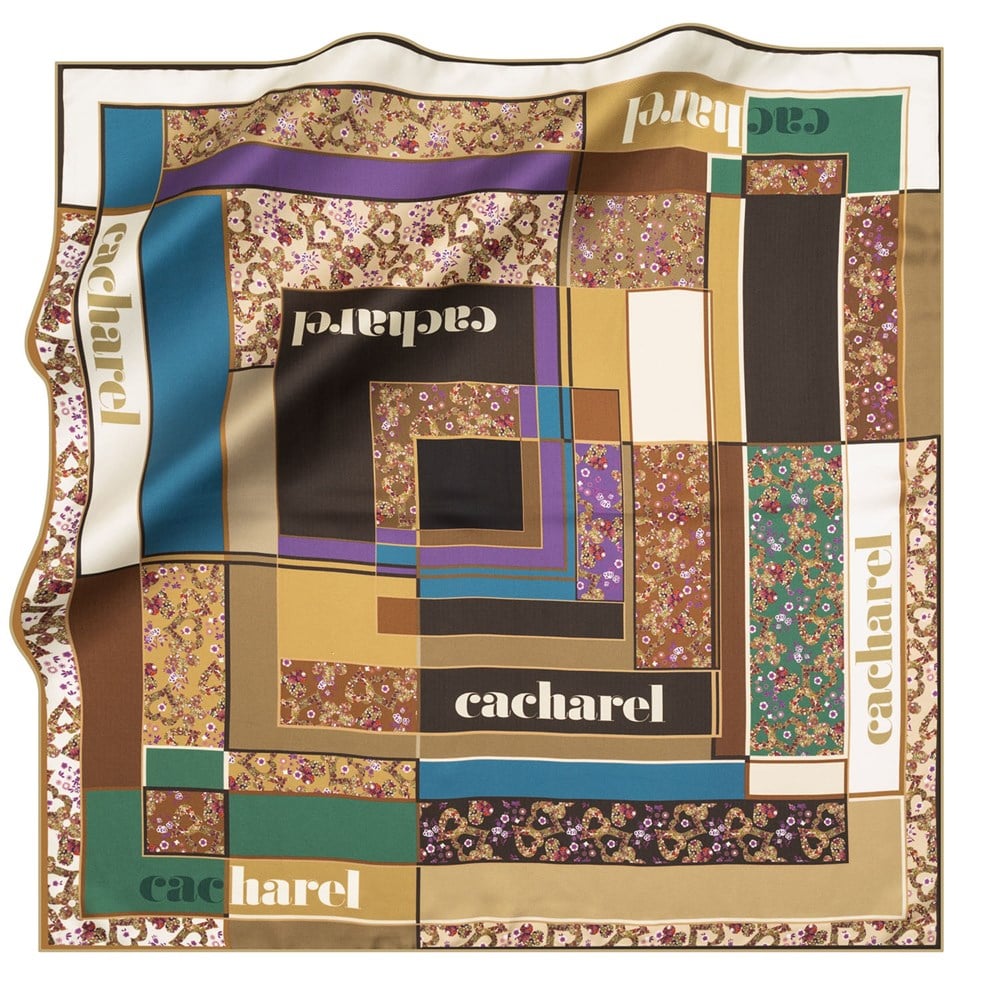 Cacharel Twill İpek Eşarp - 2020/2021 Sonbahar-Kış - 8197313-951 - Tivil