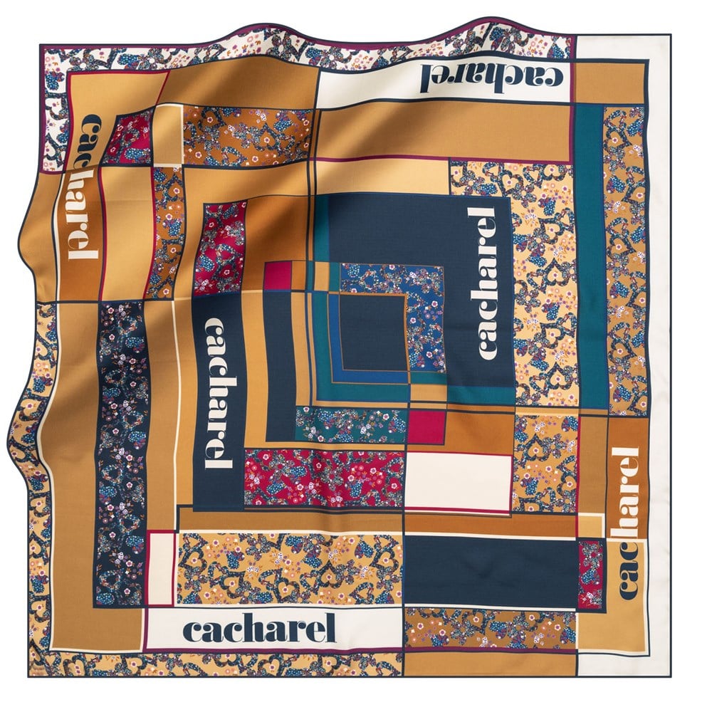 Cacharel Twill İpek Eşarp - 2020/2021 Sonbahar-Kış - 8197313-921 - Tivil