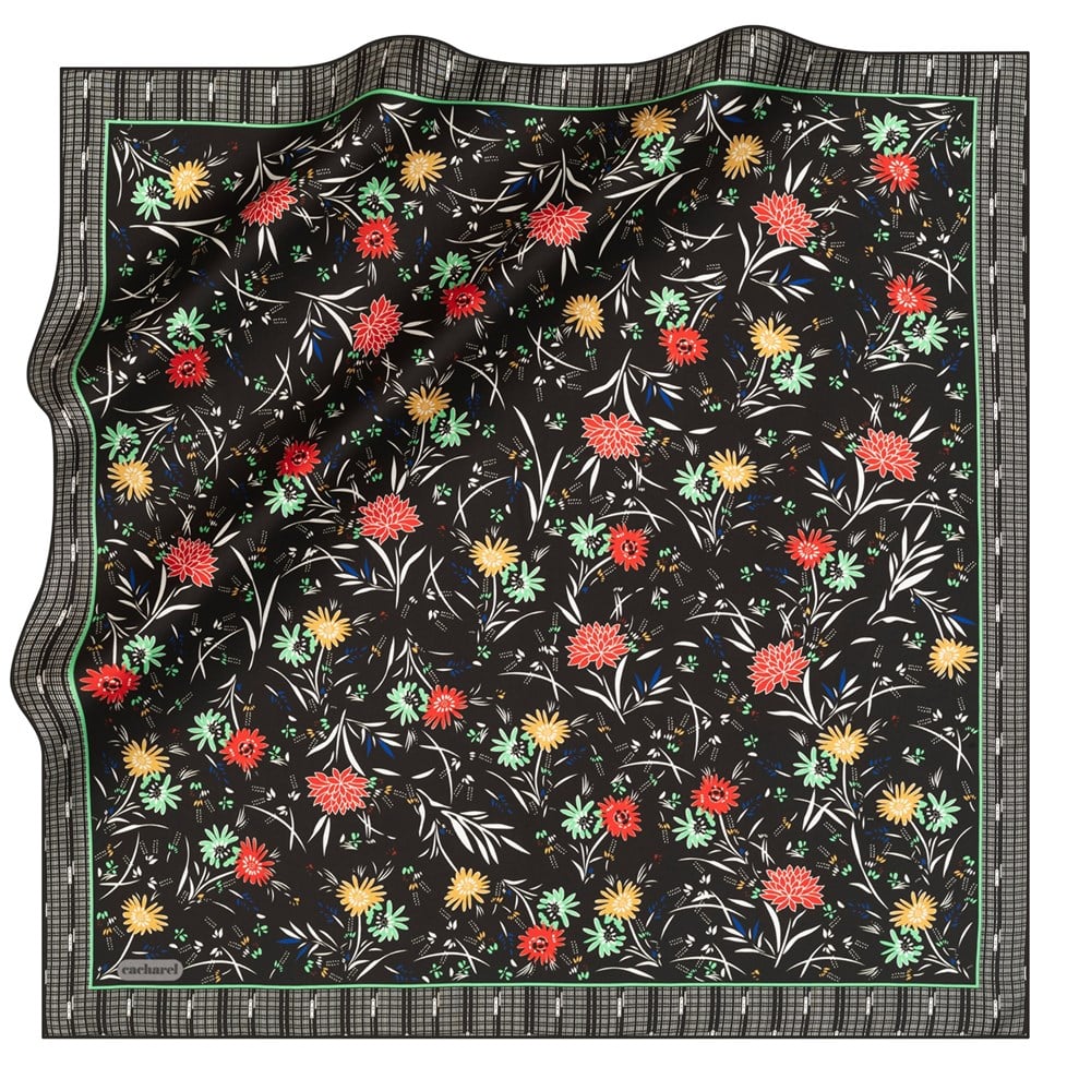 Cacharel Twill İpek Eşarp - 2021 İlkbahar-Yaz - 8131313-911 - Tivil