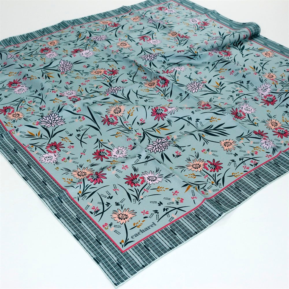 Cacharel Twill İpek Eşarp - 2021 İlkbahar-Yaz - 8131313-951 - Tivil