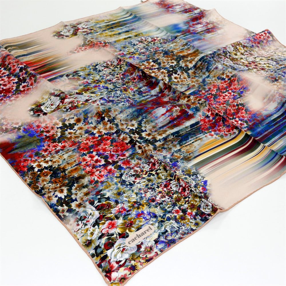 Cacharel Twill İpek Eşarp - 2021 İlkbahar-Yaz - 8280313-962 - Tivil