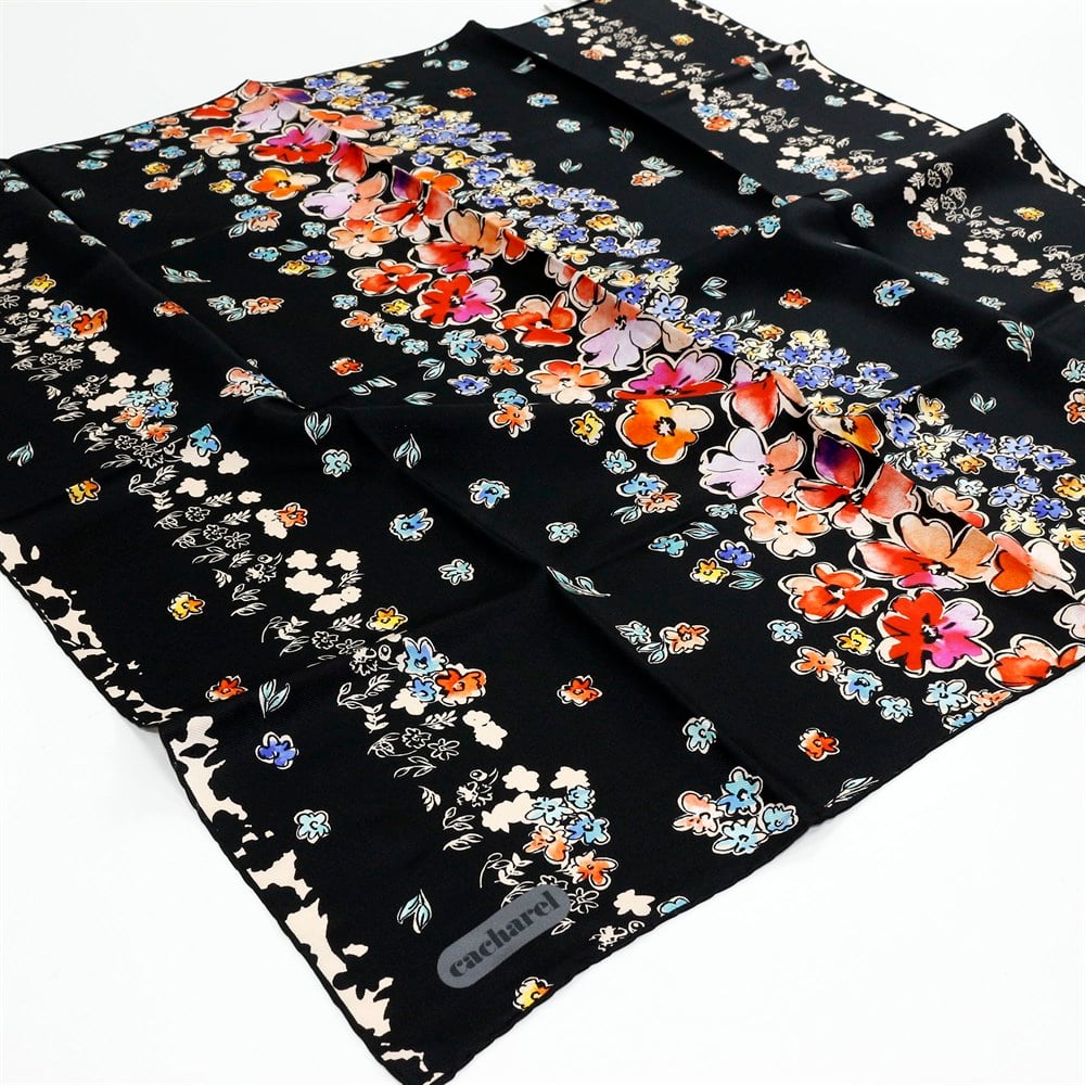 Cacharel Twill İpek Eşarp - 2021 İlkbahar-Yaz - 8302313-912 - Tivil