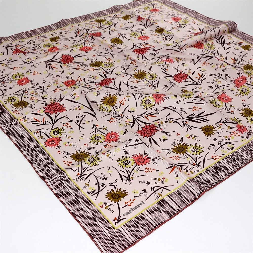 Cacharel Twill İpek Eşarp - 2021 İlkbahar-Yaz - 8131313-991 - Tivil