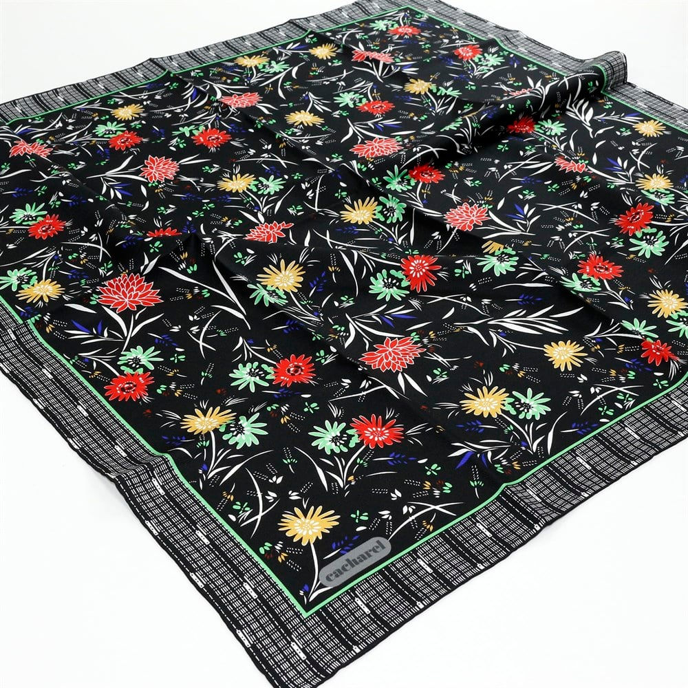 Cacharel Twill İpek Eşarp - 2021 İlkbahar-Yaz - 8131313-911 - Tivil