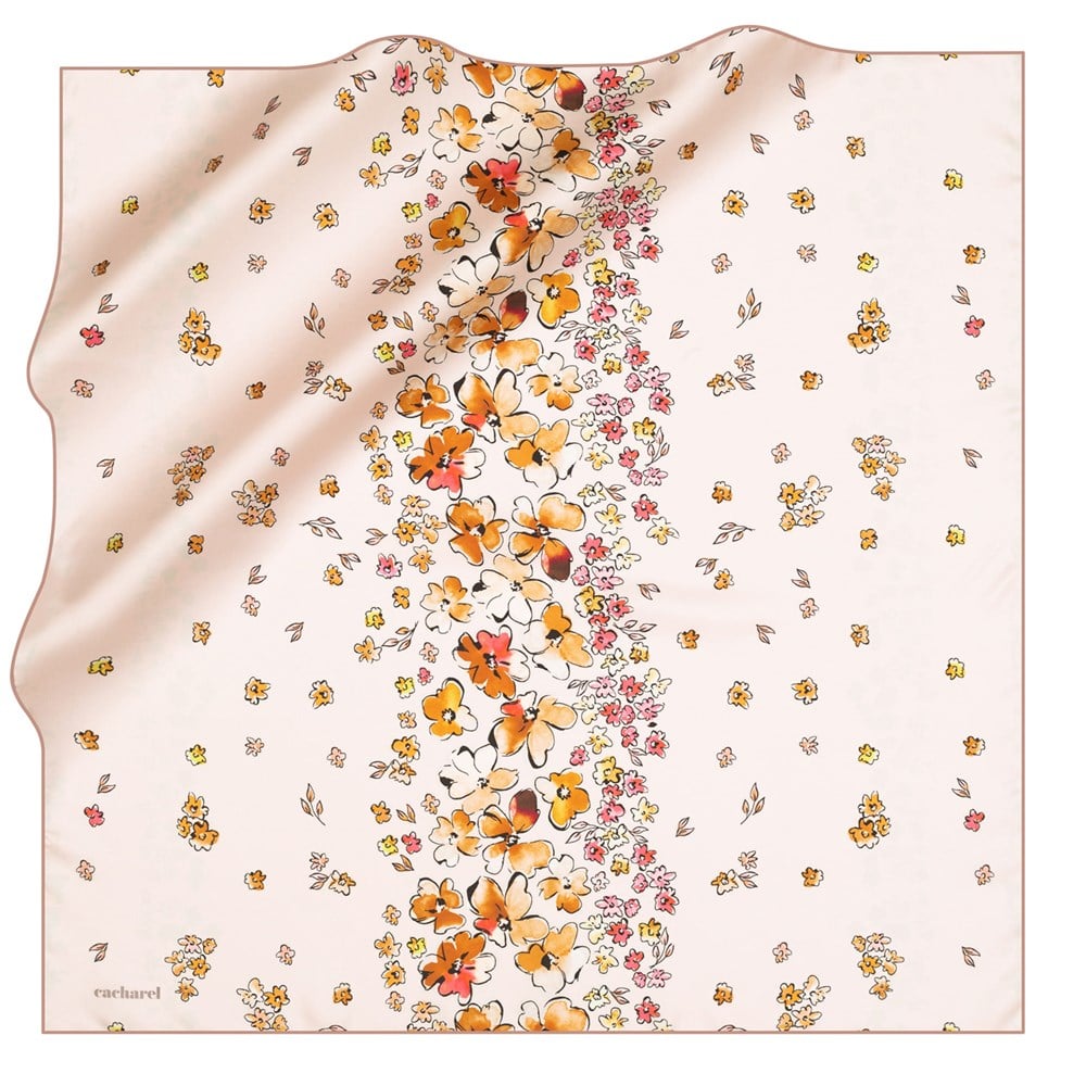 Cacharel Twill İpek Eşarp - 2021 İlkbahar-Yaz - 8302313-991 - Tivil