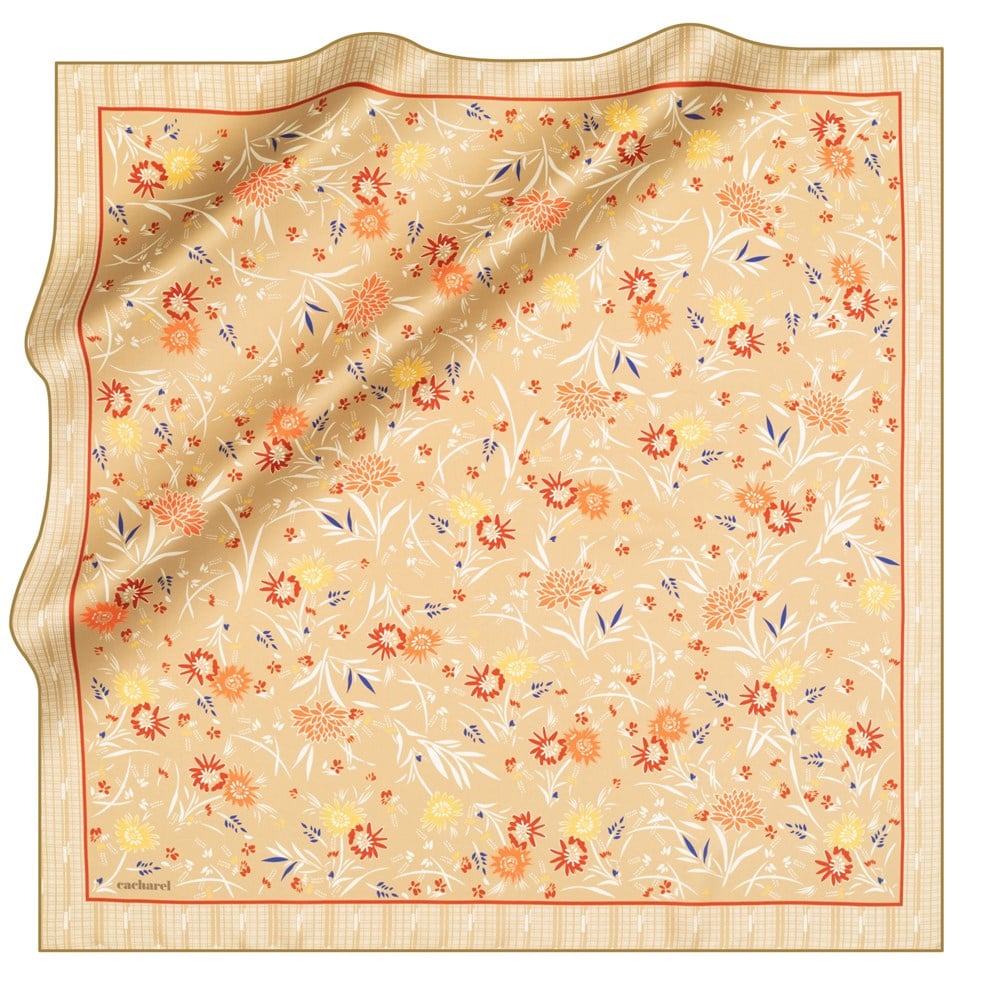 Cacharel Twill İpek Eşarp - 2021 İlkbahar-Yaz - 8131313-961 - Tivil