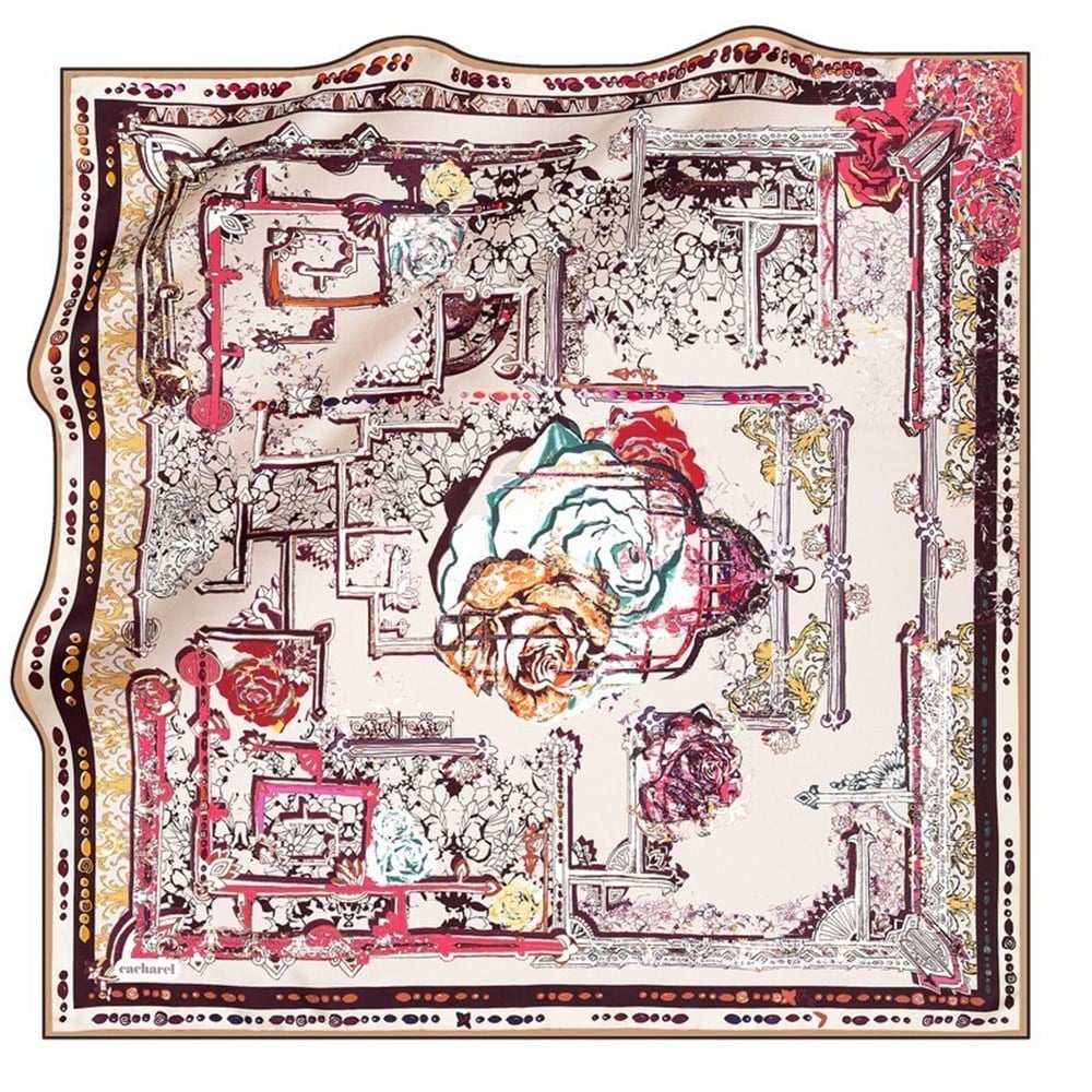 Cacharel Twill İpek Eşarp - 2021/2022 Sonbahar-Kış - 6626313-942 - Tivil