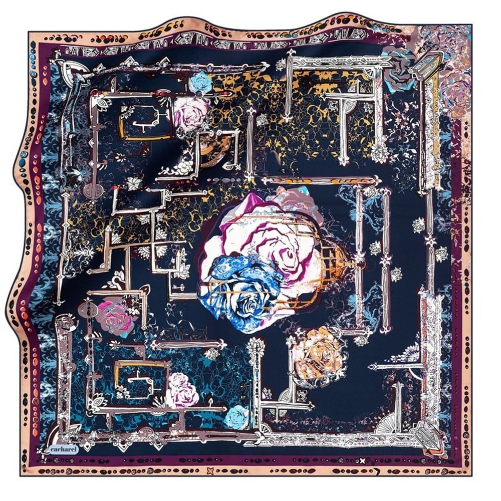 Cacharel Twill İpek Eşarp - 2021/2022 Sonbahar-Kış - 6626313-923 - Tivil