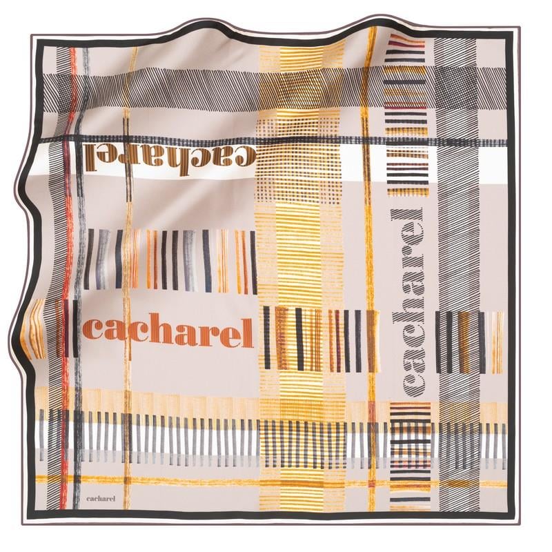 Cacharel Twill İpek Eşarp - 2024 İlkbahar-Yaz - 8848313-931 - Tivil