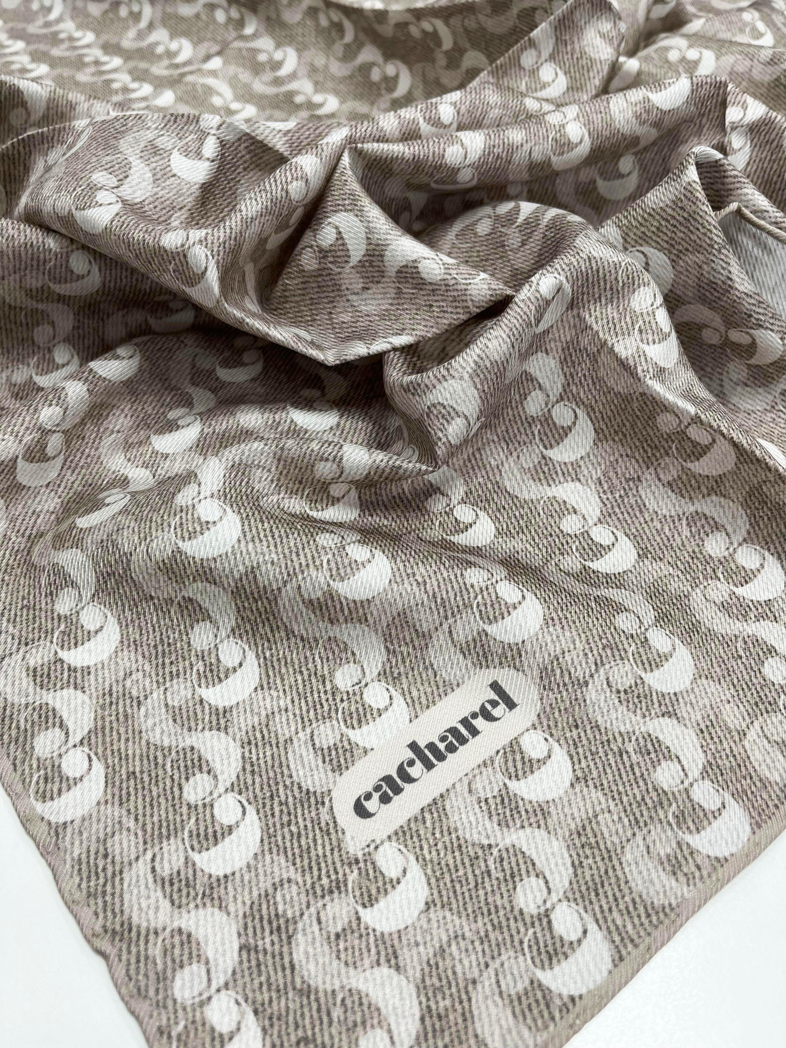 Cacharel Twill İpek Eşarp - 2025 İlkbahar-Yaz - 9005313-932 - Tivil