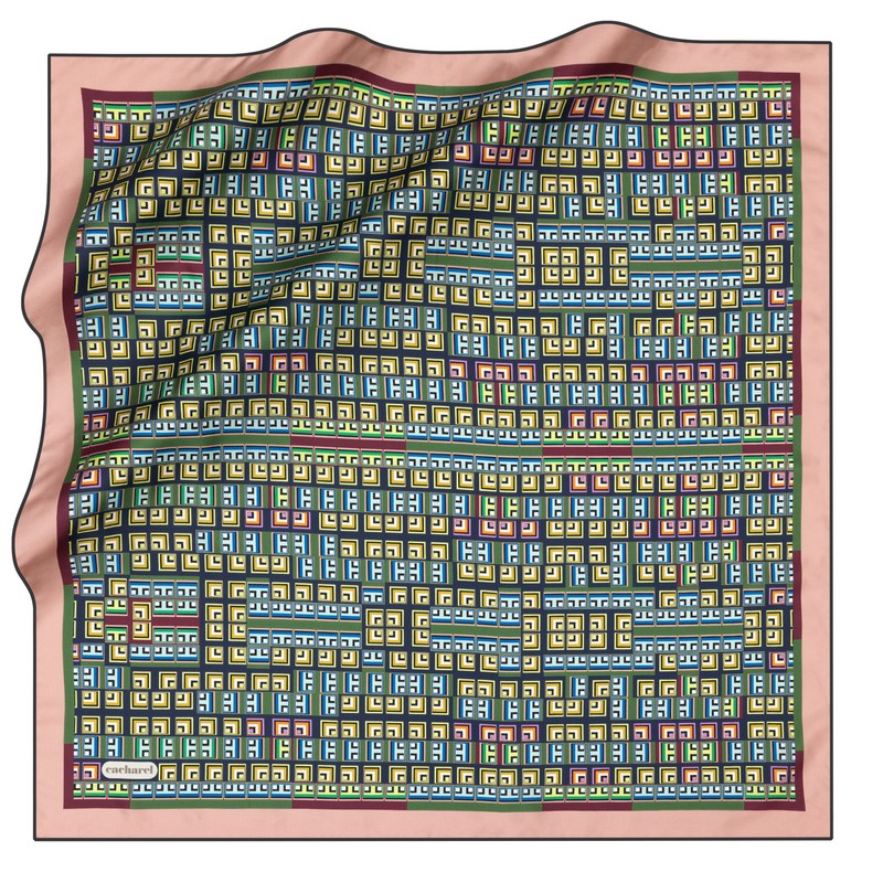 Cacharel Twill İpek Eşarp - 2025 İlkbahar-Yaz - 9023313-911 - Tivil