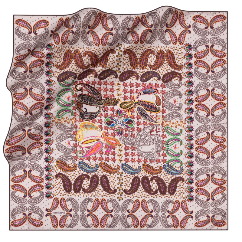 Cacharel Twill İpek Eşarp - 2025 İlkbahar-Yaz - 7251313-932 - Tivil