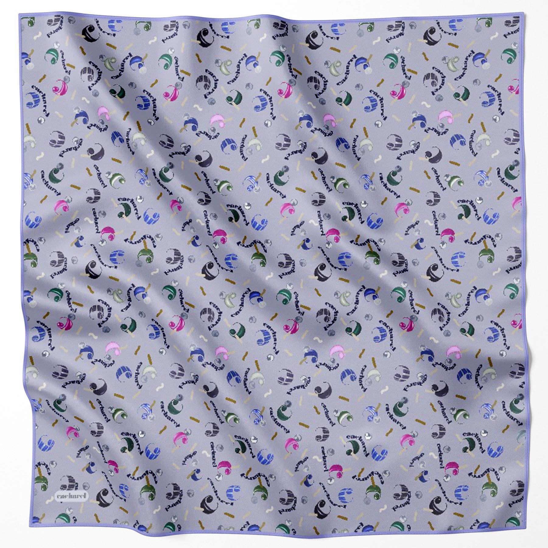 Cacharel Twill İpek Eşarp - 2025/2026 Sonbahar-Kış - 9083313-991 - Tivil