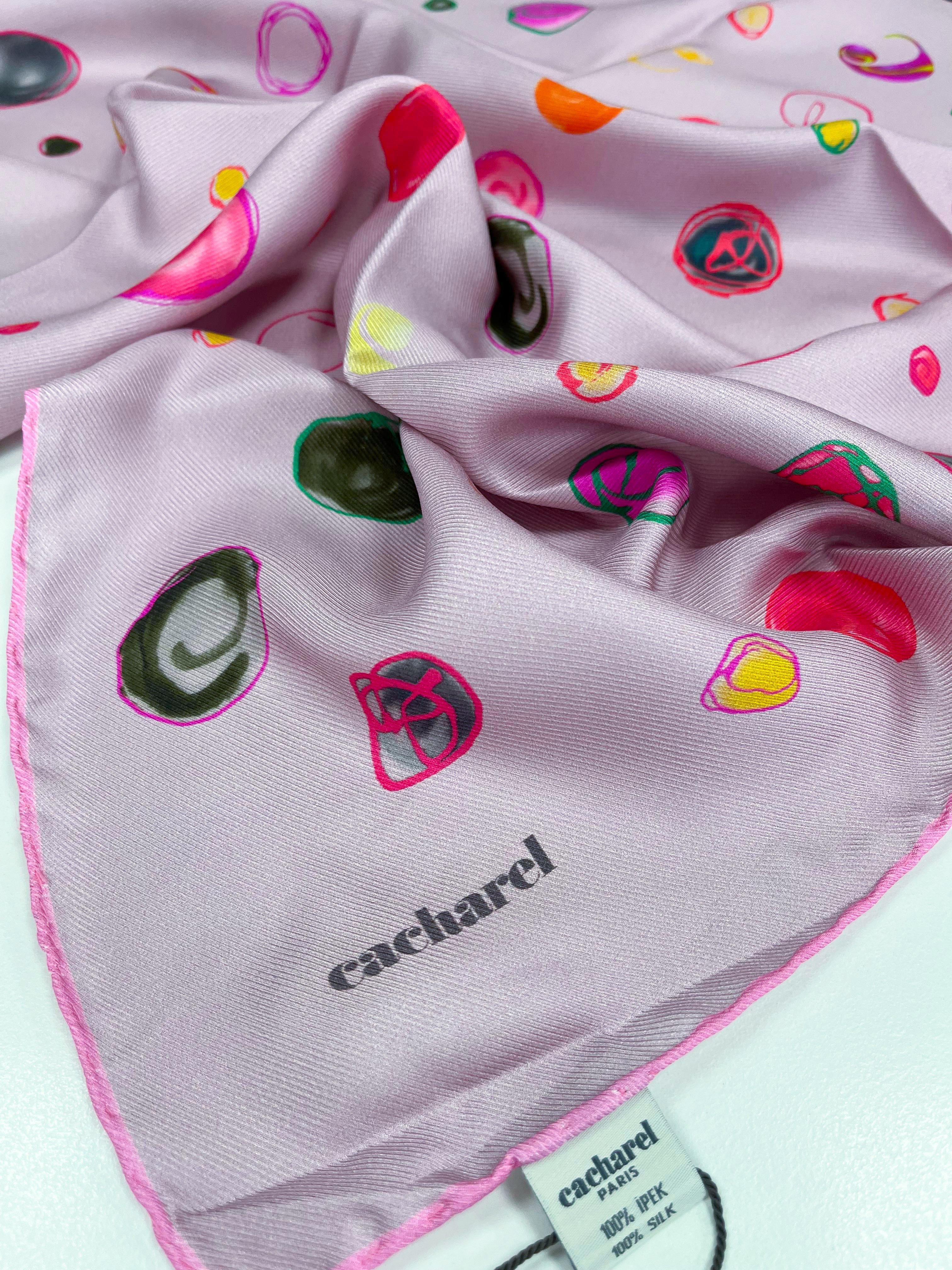 Cacharel Twill İpek Eşarp - 2026 İlkbahar-Yaz - 9169313-991 - Tivil