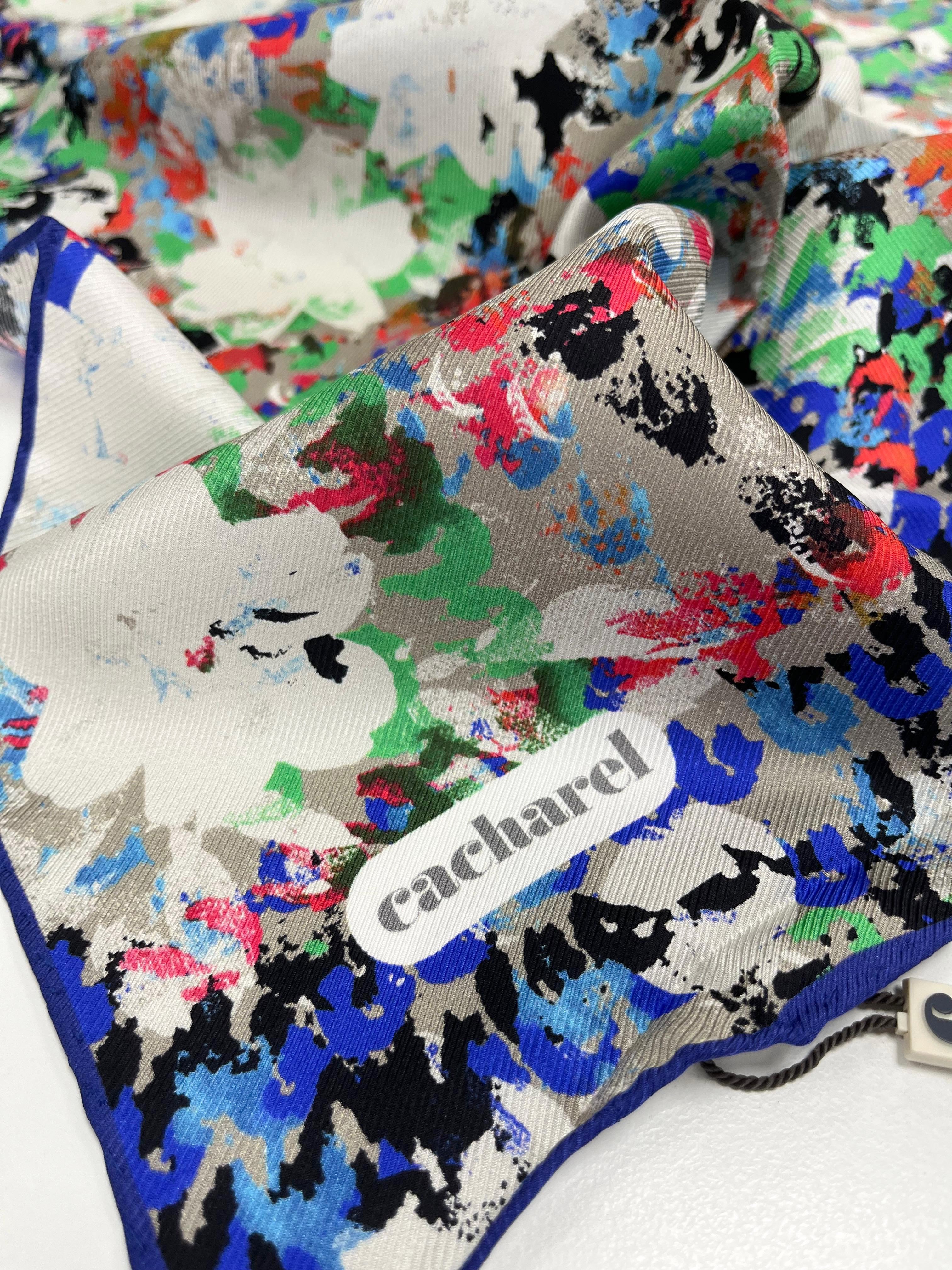 Cacharel Twill İpek Eşarp - 2026 İlkbahar-Yaz - 9143313-921 - Tivil
